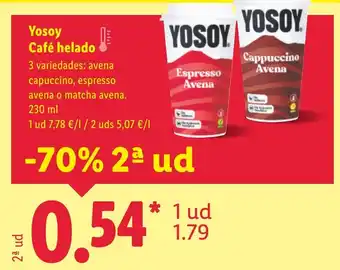 Lidl YOSOY Café helado oferta