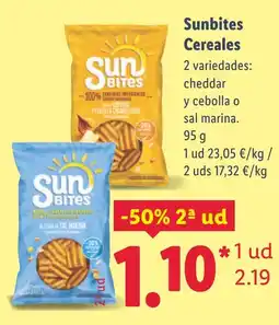 Lidl Sunbites Cereales oferta