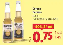 Lidl Corona Cerveza oferta