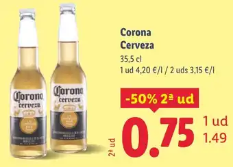Lidl Corona Cerveza oferta