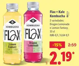 Lidl Flax + Kale Kombucha oferta