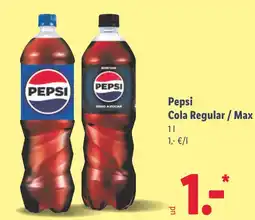 Lidl PEPSI Cola Regular/Max oferta