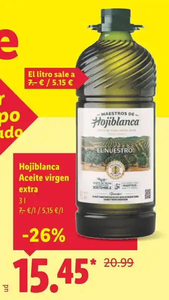 Lidl Hojiblanca Aceite virgen extra oferta