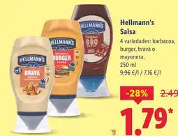 Lidl HELLMANN'S Salsa oferta