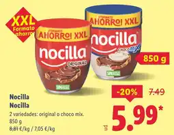 Lidl NOCILLA oferta