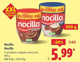 Lidl NOCILLA oferta