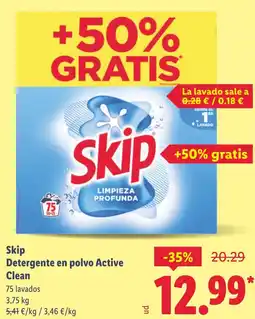 Lidl SKIP Detergente en polvo Active oferta
