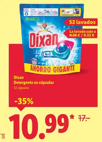 Lidl DIXAN Detergente en cápsulas oferta