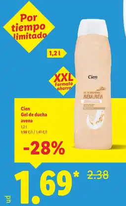 Lidl CIEN Gel de ducha avena oferta