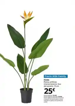 IKEA Fejka - planta artificial, interior/exterior ave del paraíso, 19 cm oferta