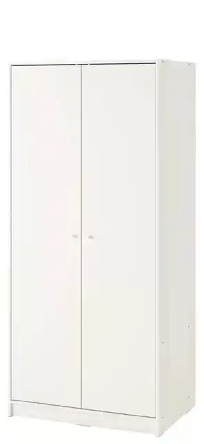 IKEA Kleppstad - armario con 2 puertas, blanco, 79x176 cm oferta