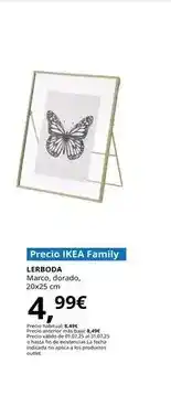IKEA Lerboda - marco, dorado, 20x25 cm oferta