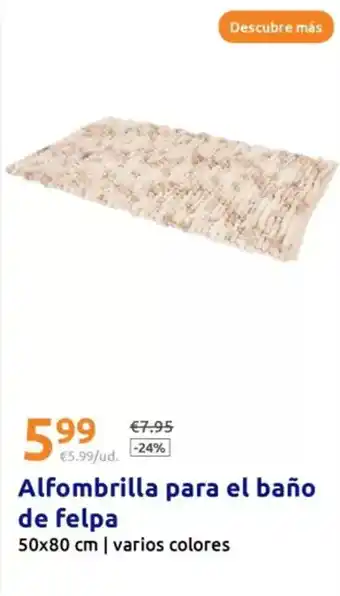 Action Alfombrilla para el bano de felpa oferta