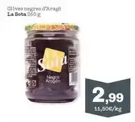 Sorli La sota - olives negres d'arago oferta