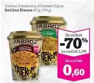 Sorli Gallina blanca - yatekomo, diversos tipus oferta