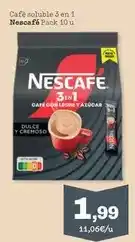 Sorli Nescafé - cafe soluble 3 en 1 oferta