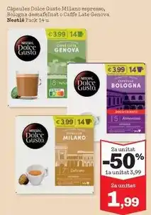 Sorli Nestlé - capsules dolce gusto milano espresso, bologna desecateinat o caffe late oferta