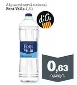 Sorli Font vella - aigua mineral natural oferta