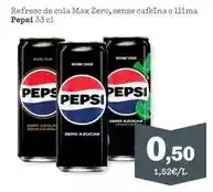 Sorli Pepsi - refresc de cola max zero, sense cafeina o llima oferta