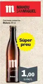 Sorli Mahou - cervesa reserva oferta