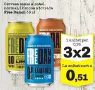 Sorli Free damm - cervesa sense alcohol normal, llimona o torrada oferta