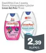 Sorli Licor del polo - dentifrici 2 en 1 menta fresca, blanquejador o junior oferta