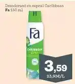 Sorli Fa - desodorant en esprai caribbean oferta
