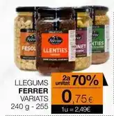 Plusfresc Ferrer - llegums variats oferta