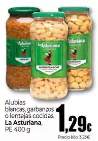Unide Market La asturiana - alubias blancas garbanzos o lentejas cocidas oferta