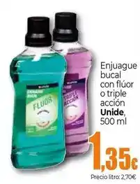Unide Market Unide - enjuague bucal con fluor o triple accion oferta