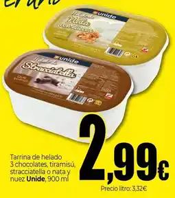 Unide Market Unide - tarrina de helado 3 chocolates oferta