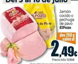 Unide Market Elpozo - jamon cocido o pechuga de pavo oferta