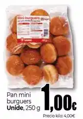 Unide Market Unide - pan mini burguers oferta