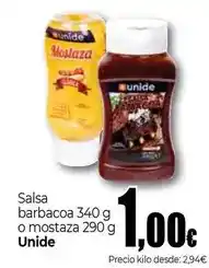 Unide Market Unide - salsa barbacoa o mostaza oferta