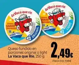 Unide Market La vaca que ríe - queso fundido en porciones original o light oferta