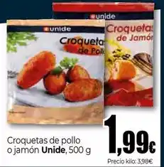Unide Market Unide - croquetas de pollo o jamon oferta