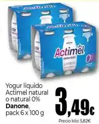 Unide Market Danone - yogur liquido actimel natural o natural 0% oferta