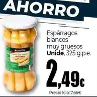 Unide Market Unide - esparragos blancos muy gruesos oferta
