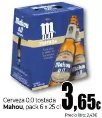Unide Market Mahou - cerveza 0,0 tostada oferta