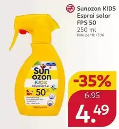 Rossmann Sunozon - kids esprai solar fps 50 oferta