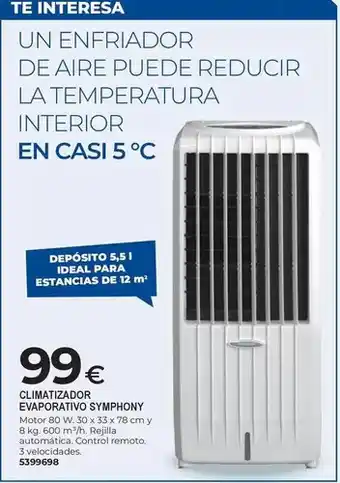 BigMat Aire - climatizador evaporatura symphony oferta