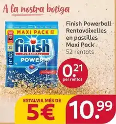 Rossmann Finish - powerball rentavaixelles en pastilles maxi pack oferta