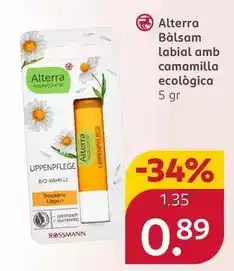Rossmann Alterra - balsam labial amb camamilla ecologica oferta
