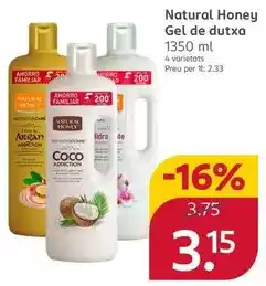 Rossmann Natural honey - gel de dutxa oferta