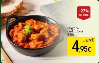 Dialprix Magro de cerdo a tacos oferta