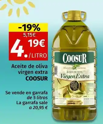 Maskom Supermercados Coosur - aceite de oliva virgen extra oferta