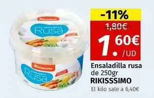 Maskom Supermercados Rikisssimo - ensaladilla rusa oferta