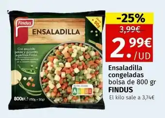 Maskom Supermercados Findus - ensaladilla congeladas bolsa de oferta