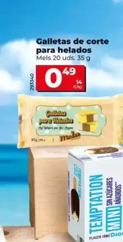 Dia Mels - galletas de corte para helados oferta