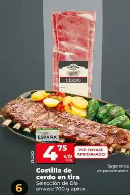 Dia Seleccion de dia - costilla de cerdo en tira oferta